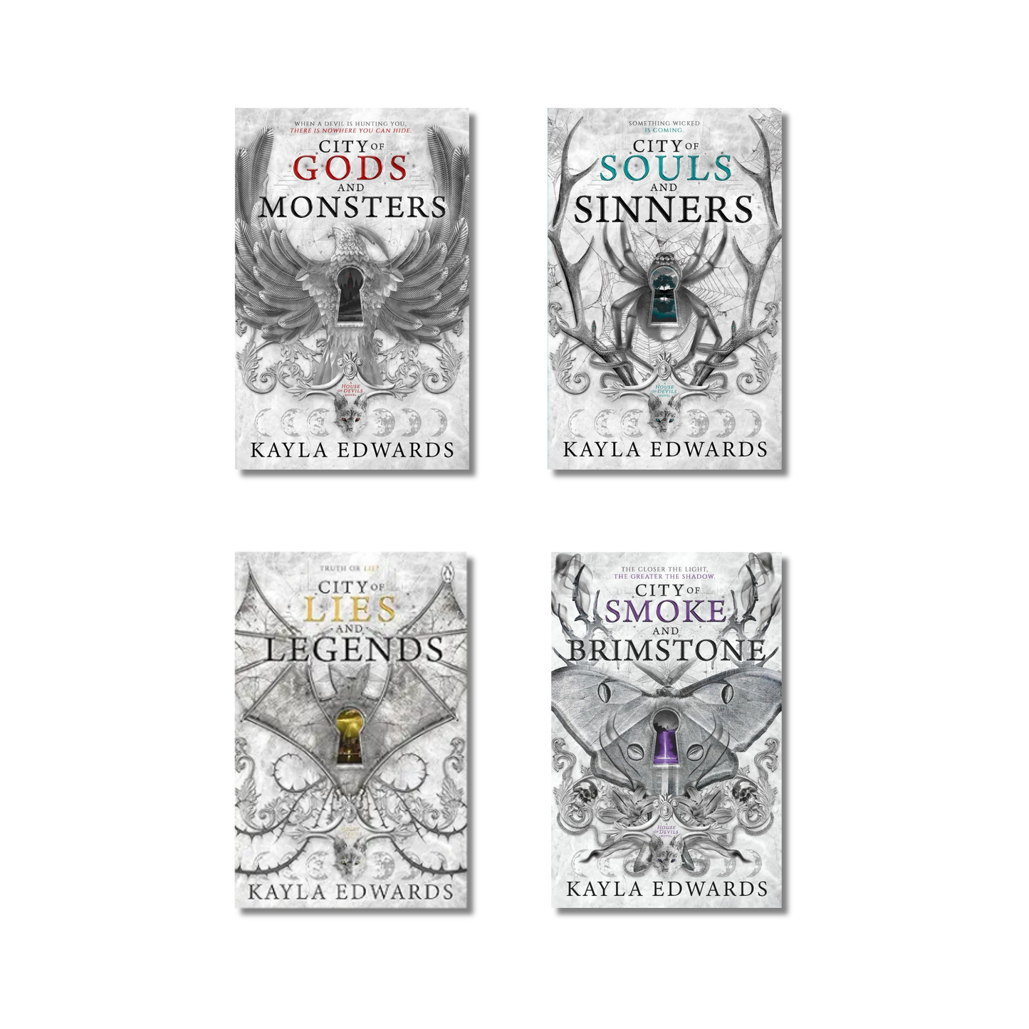 (Combo 4 Books) House of Devils Series (Book 1 to 4) By Kayla Edwards (Paperback)