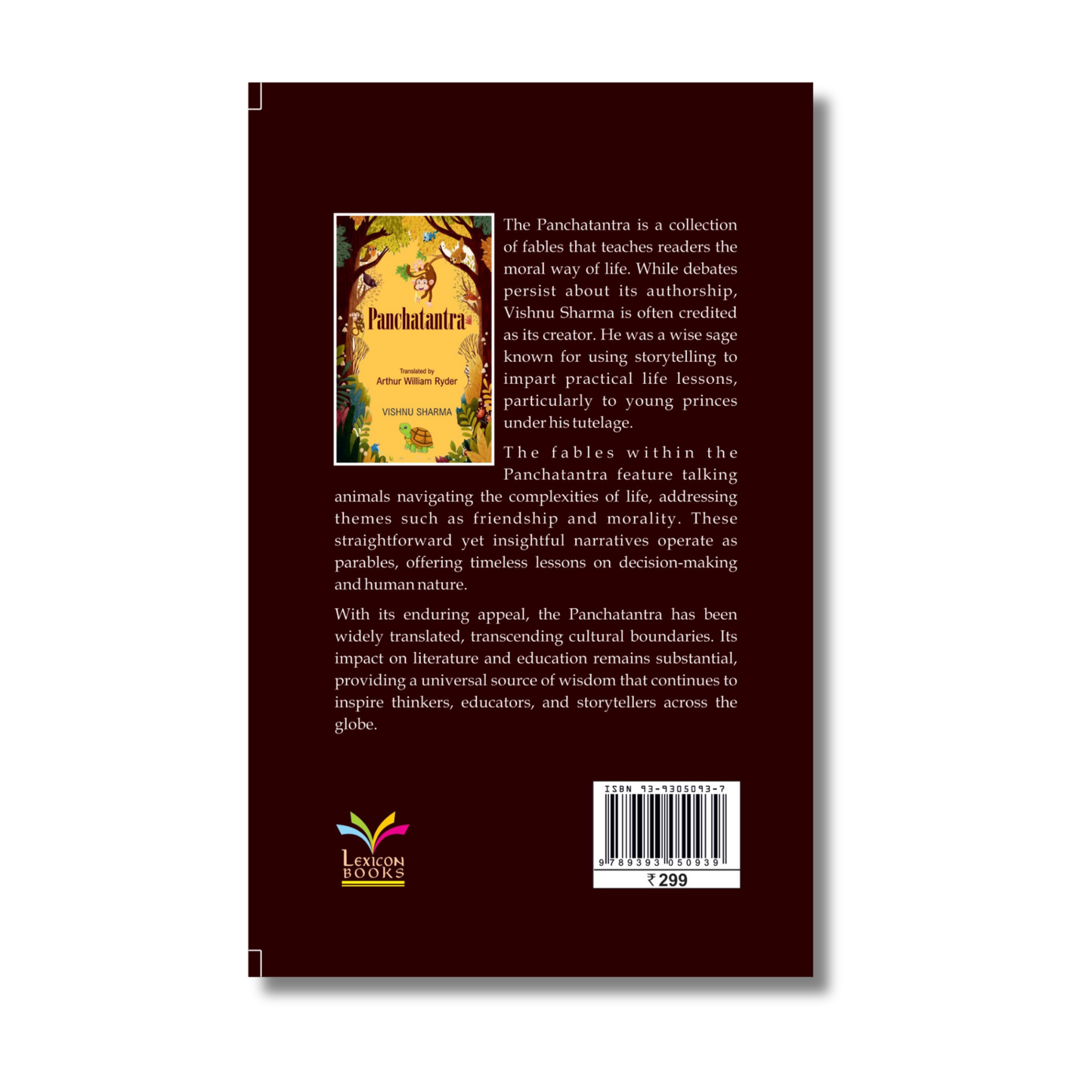 Panchtantra (Translated By Arthur William Ryder) By Vishnu Sharma (Paperback)