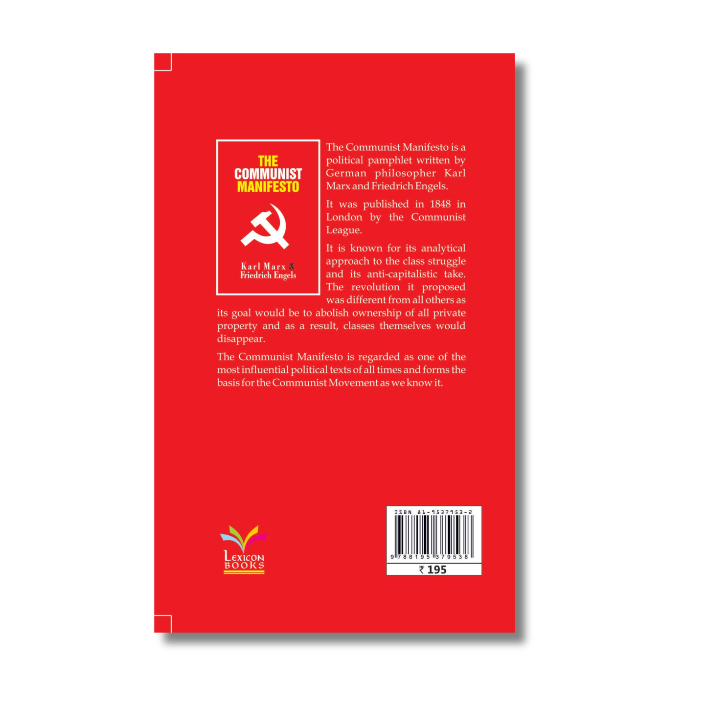 The Communist Manifesto By Karl Marx & Friedrich Engels (Paperback)