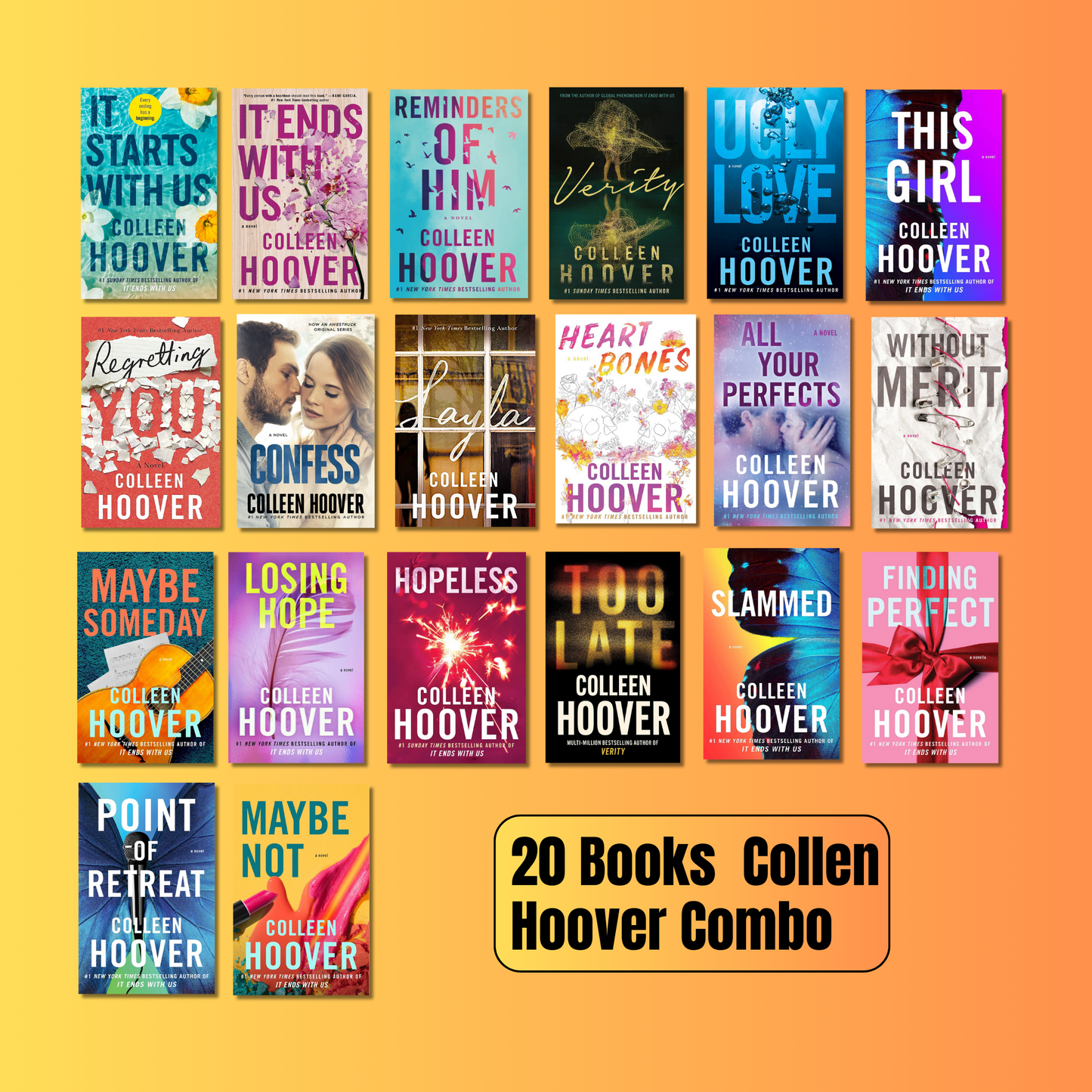 Colleen Hoover Combo: 20 Books (Paperback)