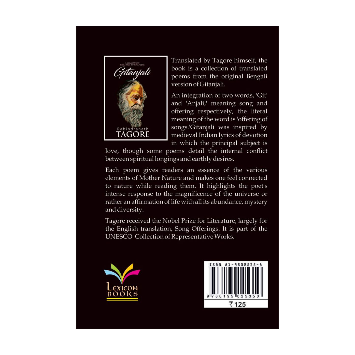 Gitanjali By Rabinder Nath Tagore (Paperback)
