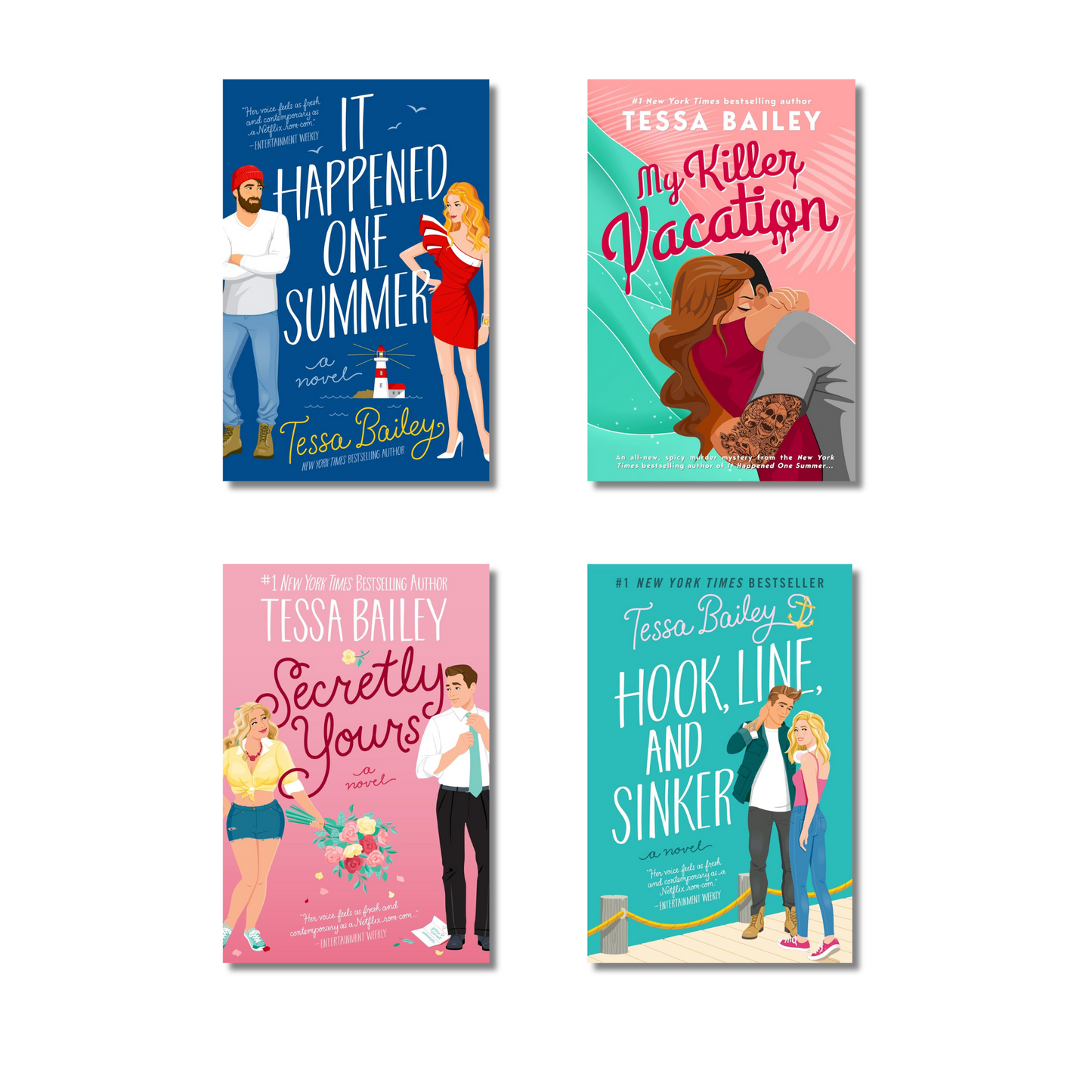 (Combo 4 Books) Rom-Com Book By Tessa Bailey (Paperback)
