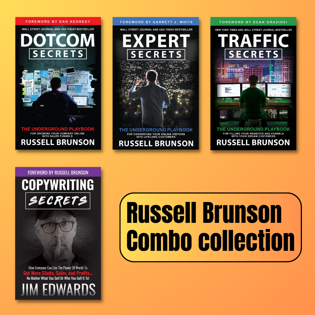 Russell Brunson Combo Collection (4 Books Set) Paperback