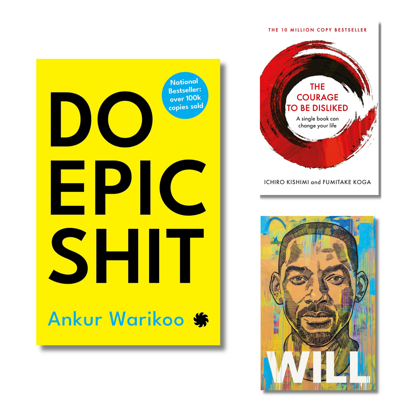 (Combo 3 Book) DO EPIC SHIT, Courage to be Disliked, Will (Paperback)