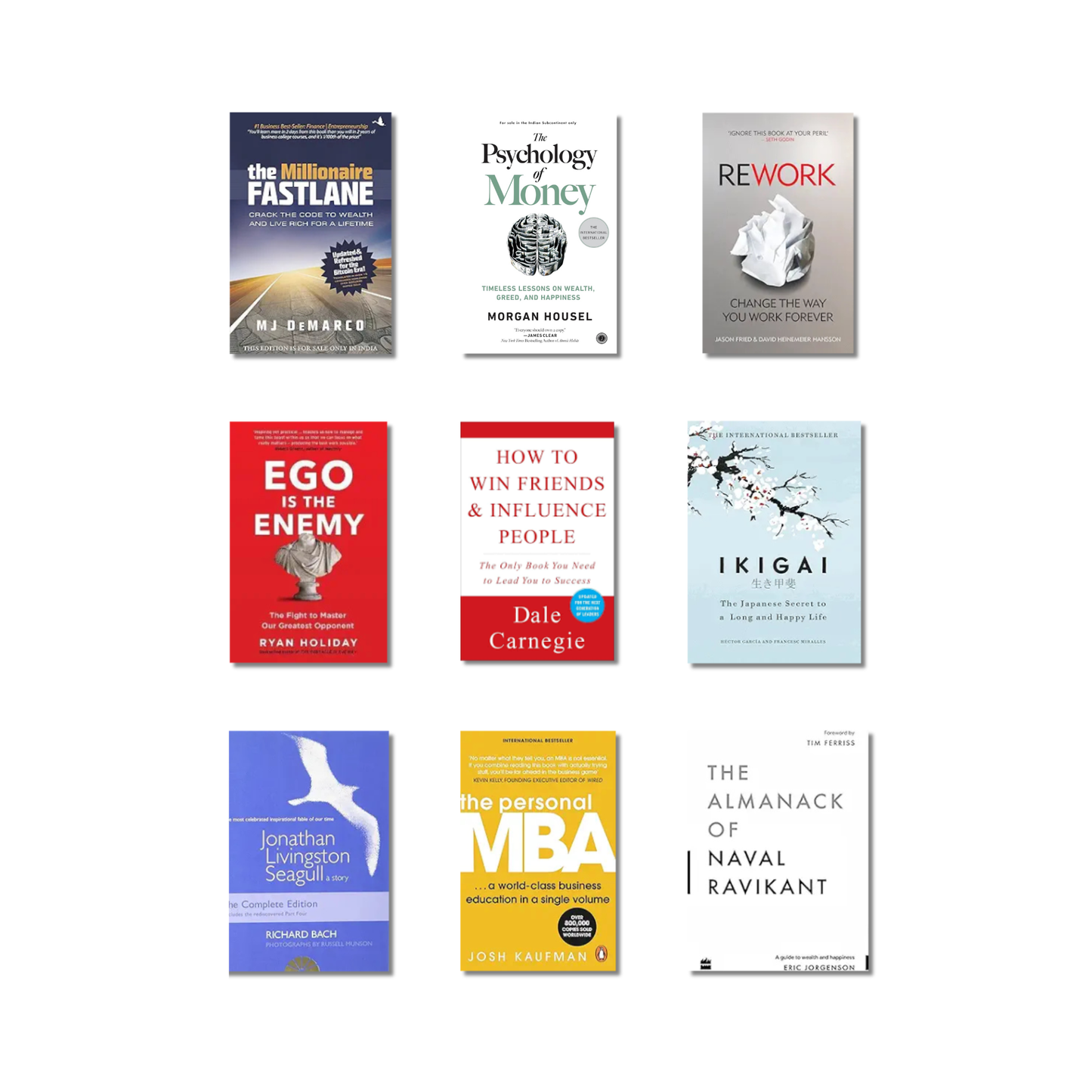 Ishan Sharma Entrepreneur & Mindset Combo | 9 Best Books on Money, Purpose & Growth (Paperback)