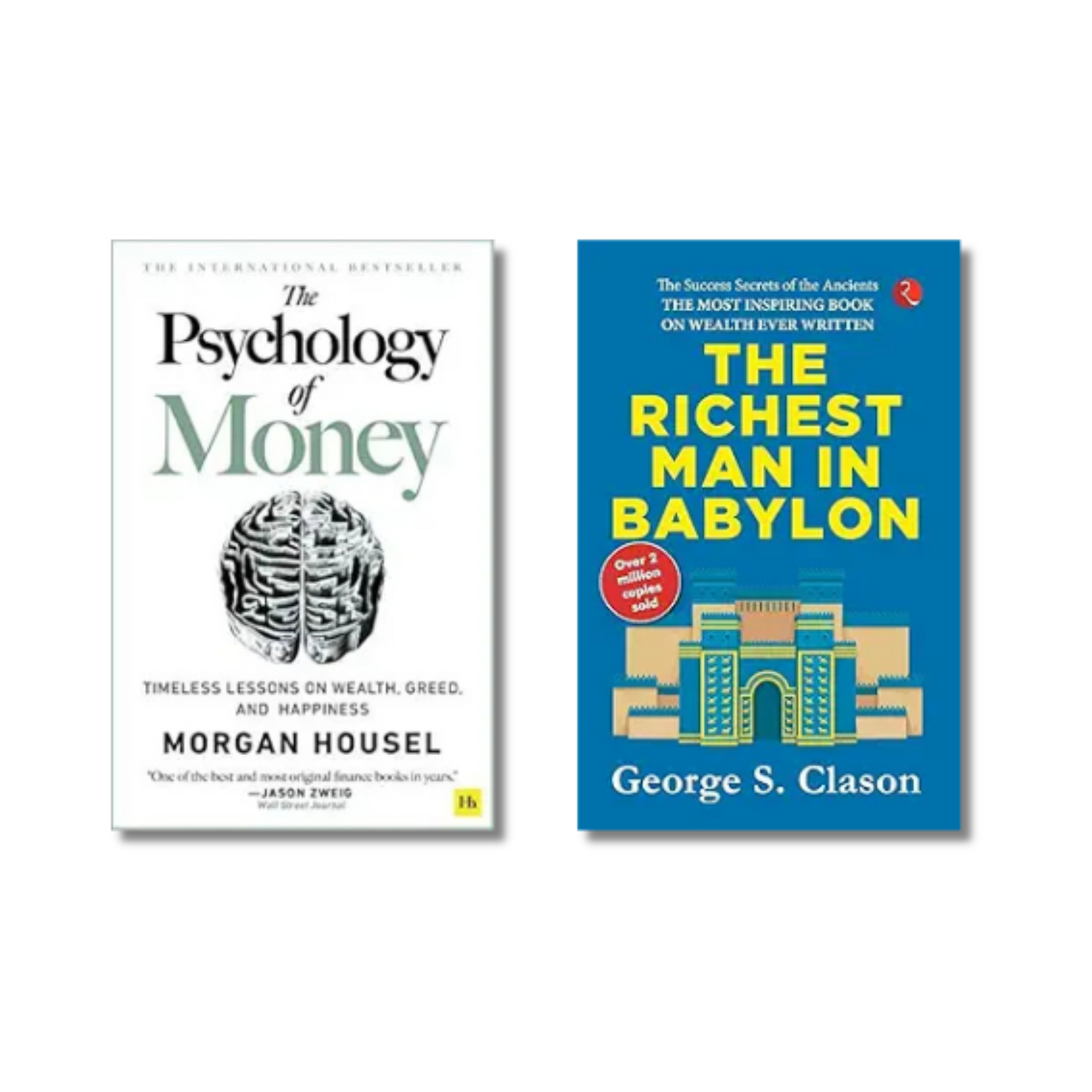 (Combo 2 Book) Psychology of Money + The Richest Man In Babylon (Paperback)