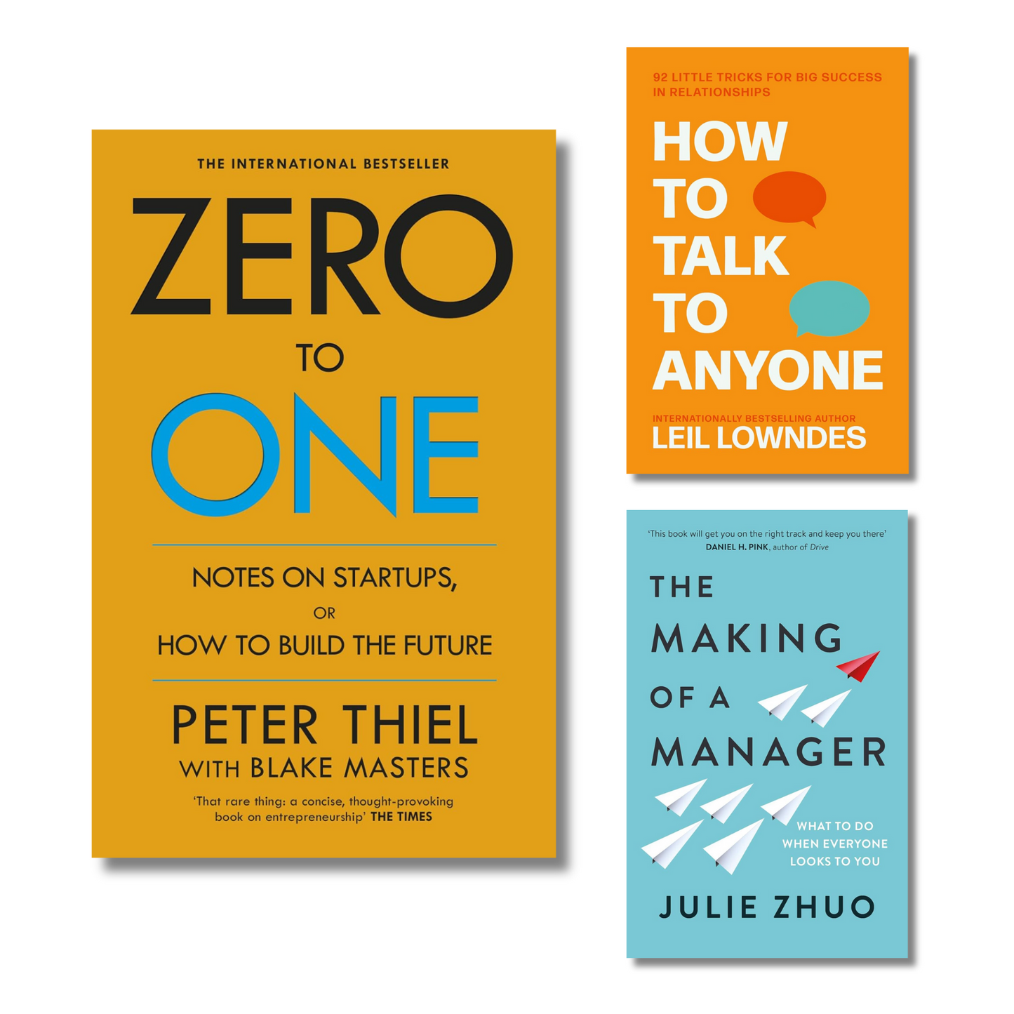 (Combo 3 Book) Zero to one, The making of a manager, How to talk to anyone (Paperback)
