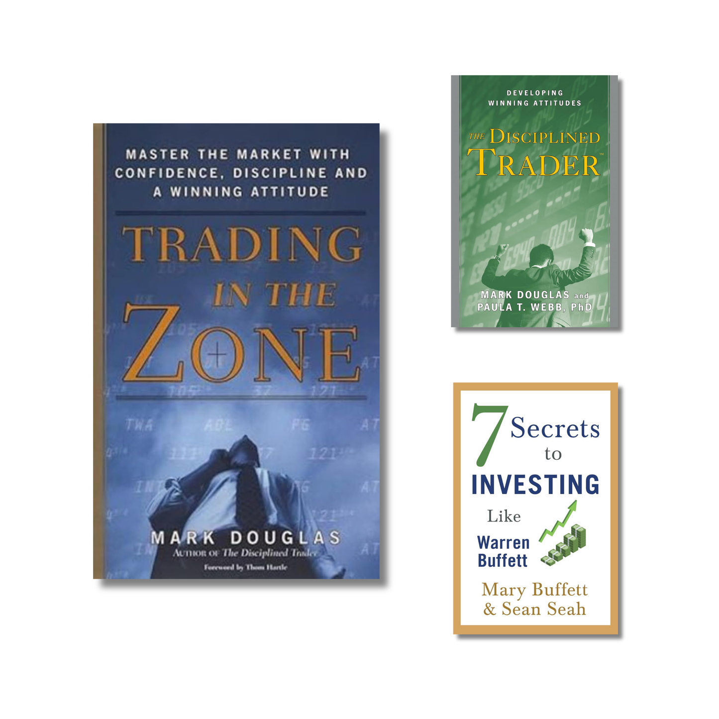 (Combo) Trading in the Zone + The Disciplined Trader + 7 Secrets to Investing Like Warren Buffett (Paperback)