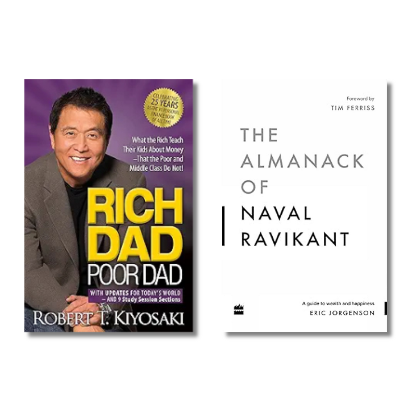 (Combo 2 Book) Rich Dad Poor Dad + The Almanack Of Naval Ravikant (Paperback)