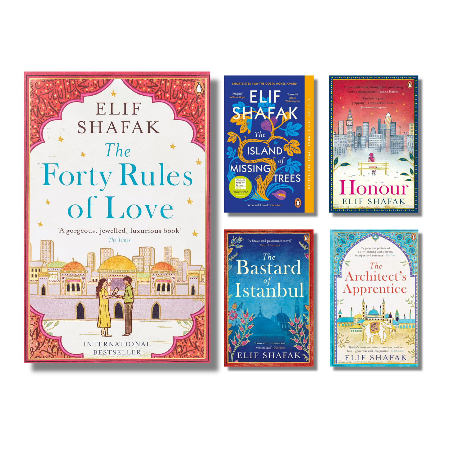 [Combo] Elif Shafak: 5 Books (Paperback)