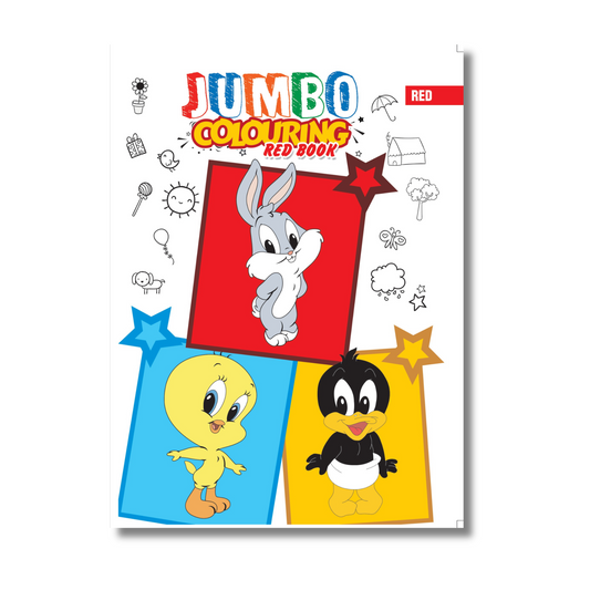 Jumbo Colouring Book - Red (Paperback)