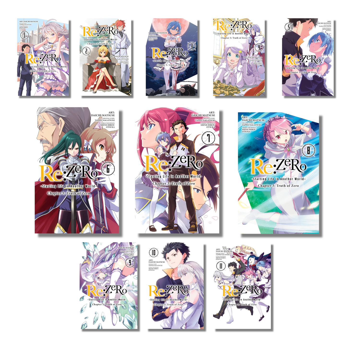 [Combo] Re:ZERO-Starting Life in Another World Chapter 3: Truth of Zero Vol 1-11 (Paperback)