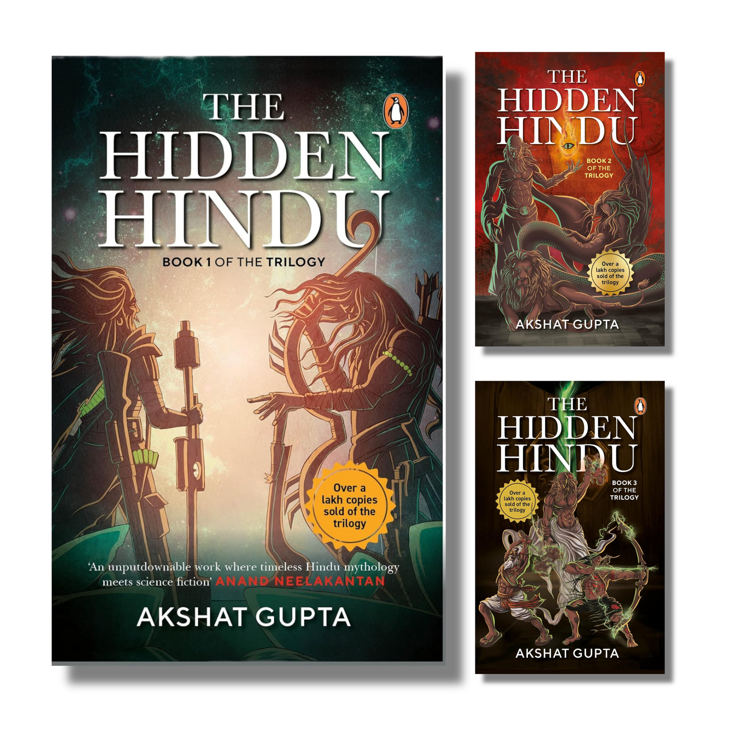 [Combo] The Hidden Hindu: 3 Books By Akshat Gupta (Paperback)