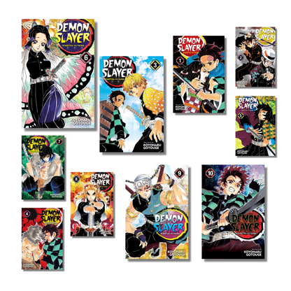 [Combo] Demon Slayer: Vol 1-10 By Koyoharu Gotouge (Paperback)