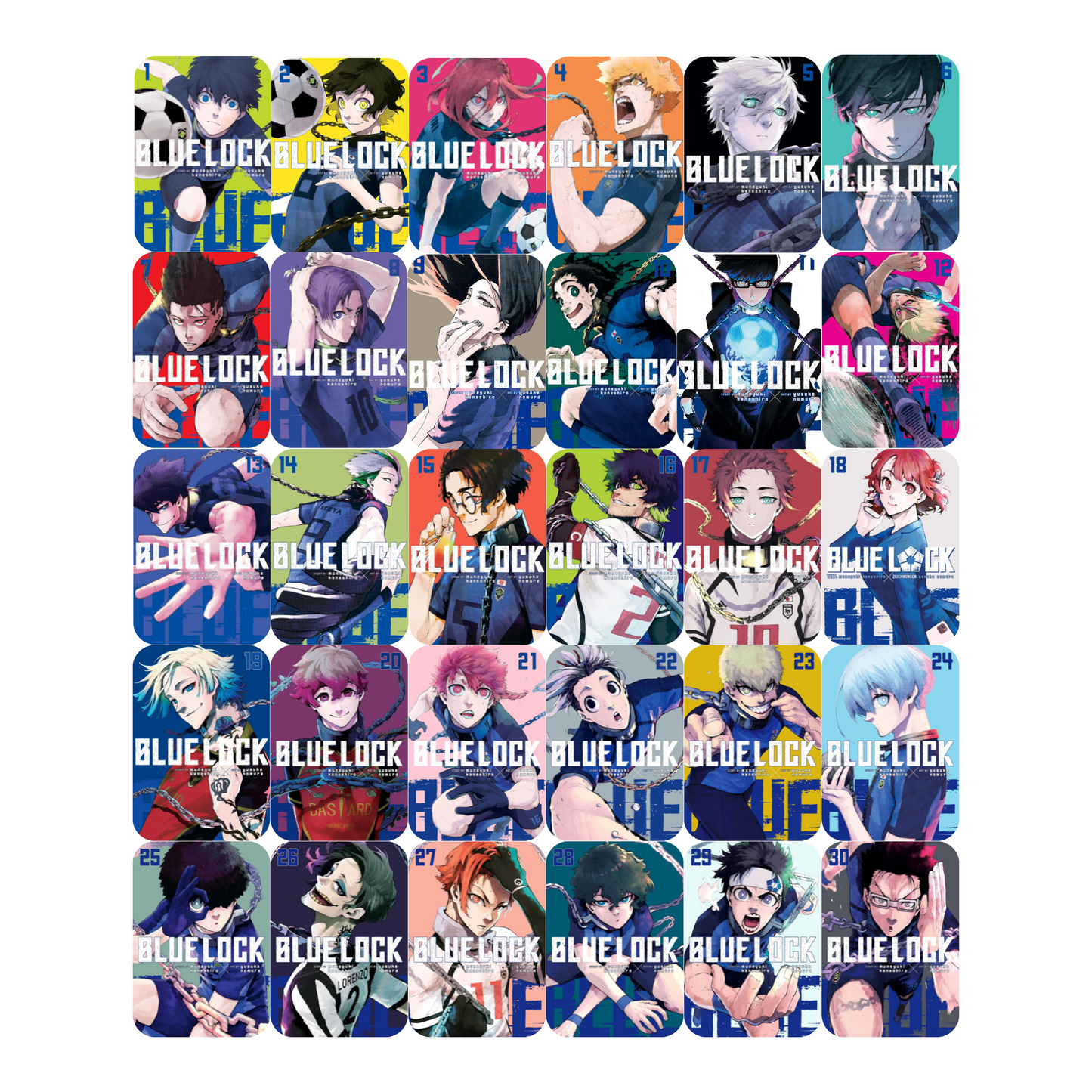 [Combo] Blue Lock Vol 1-30 By Muneyuki Kaneshiro (Paperback)