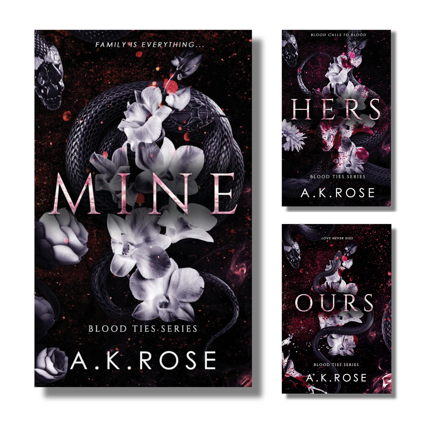 [Combo] Blood Ties Secrets Vol 1-3 By A.K. Rose (Paperback)