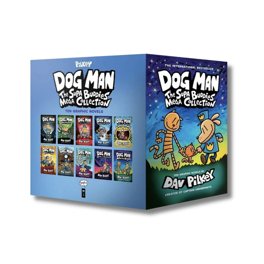Dog Man: The Supa Buddies Mega 10 Book Collection By Dav Pilkey (Paperback)