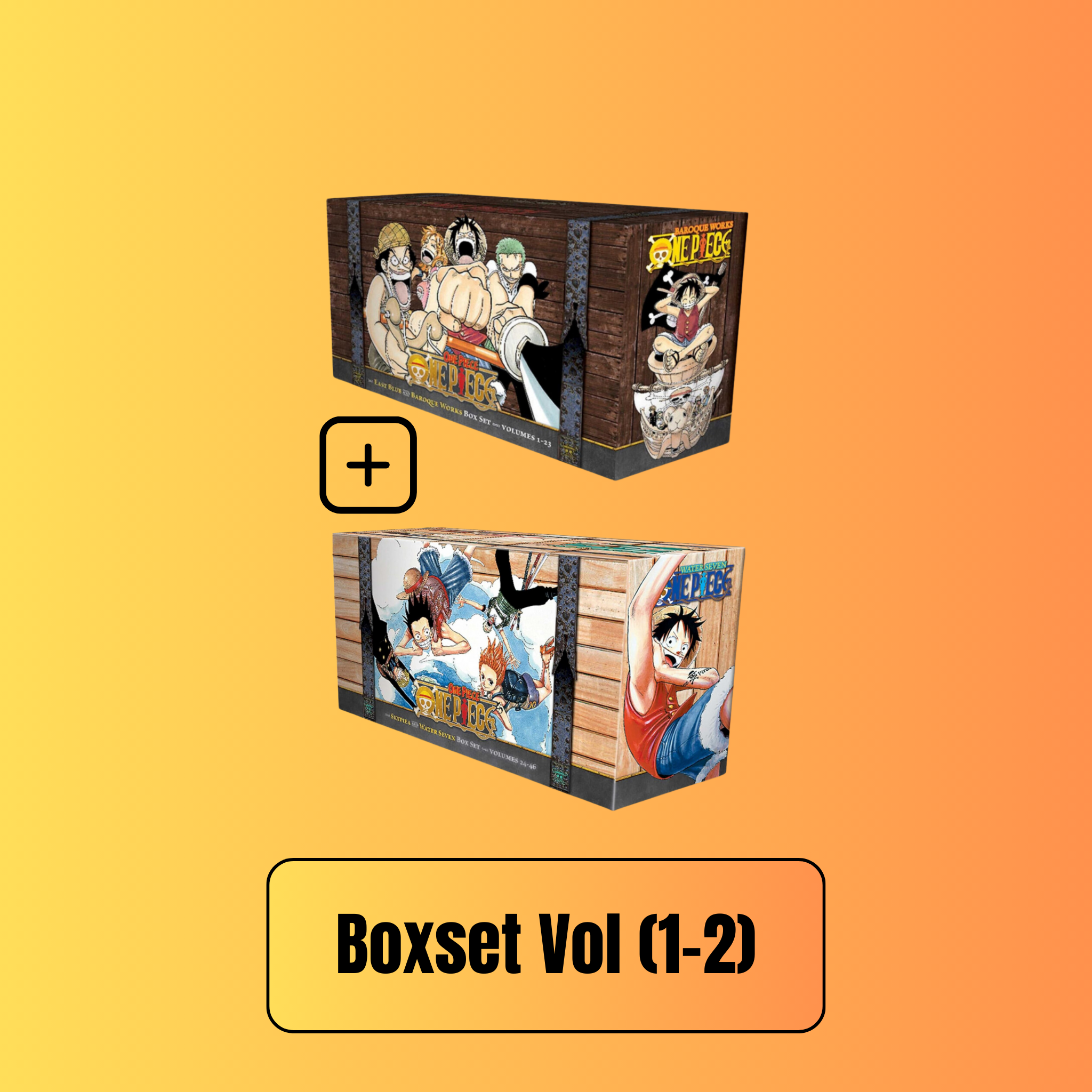 [Combo] One Piece Box Set Vol 1 and 2: Volumes (1-46) By Eiichiro Oda ...