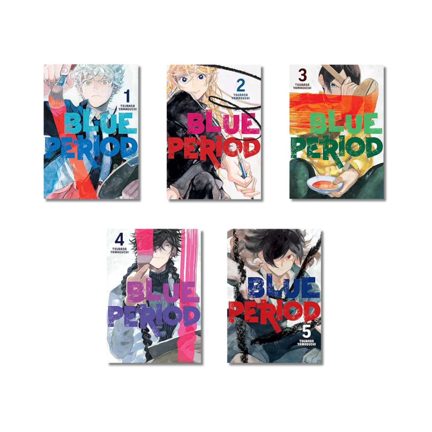 (Combo) Blue Period Vol. 1 to 5 By Tsubasa Yamaguchi (Paperback)