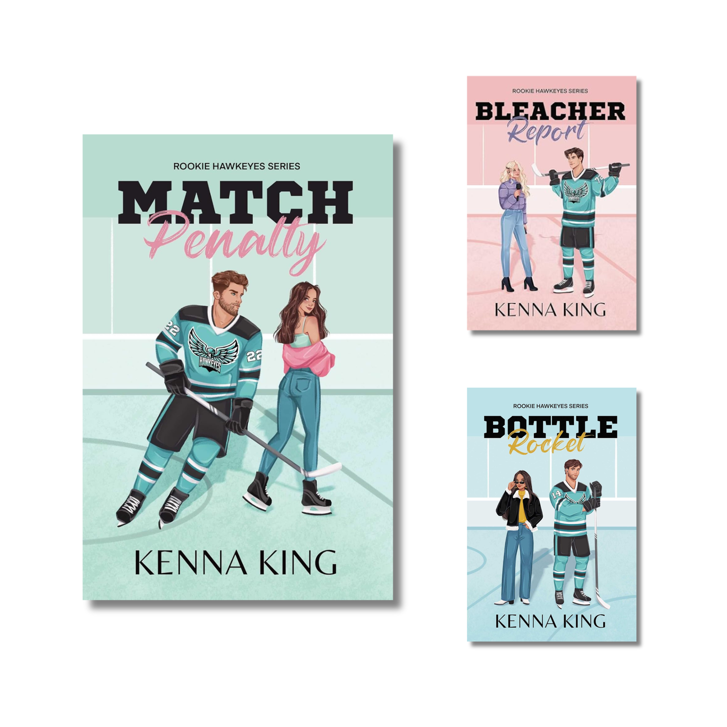 (Combo) The Rookie Hawkeyes (Book 1 to 3) By Kenna King (Paperback)