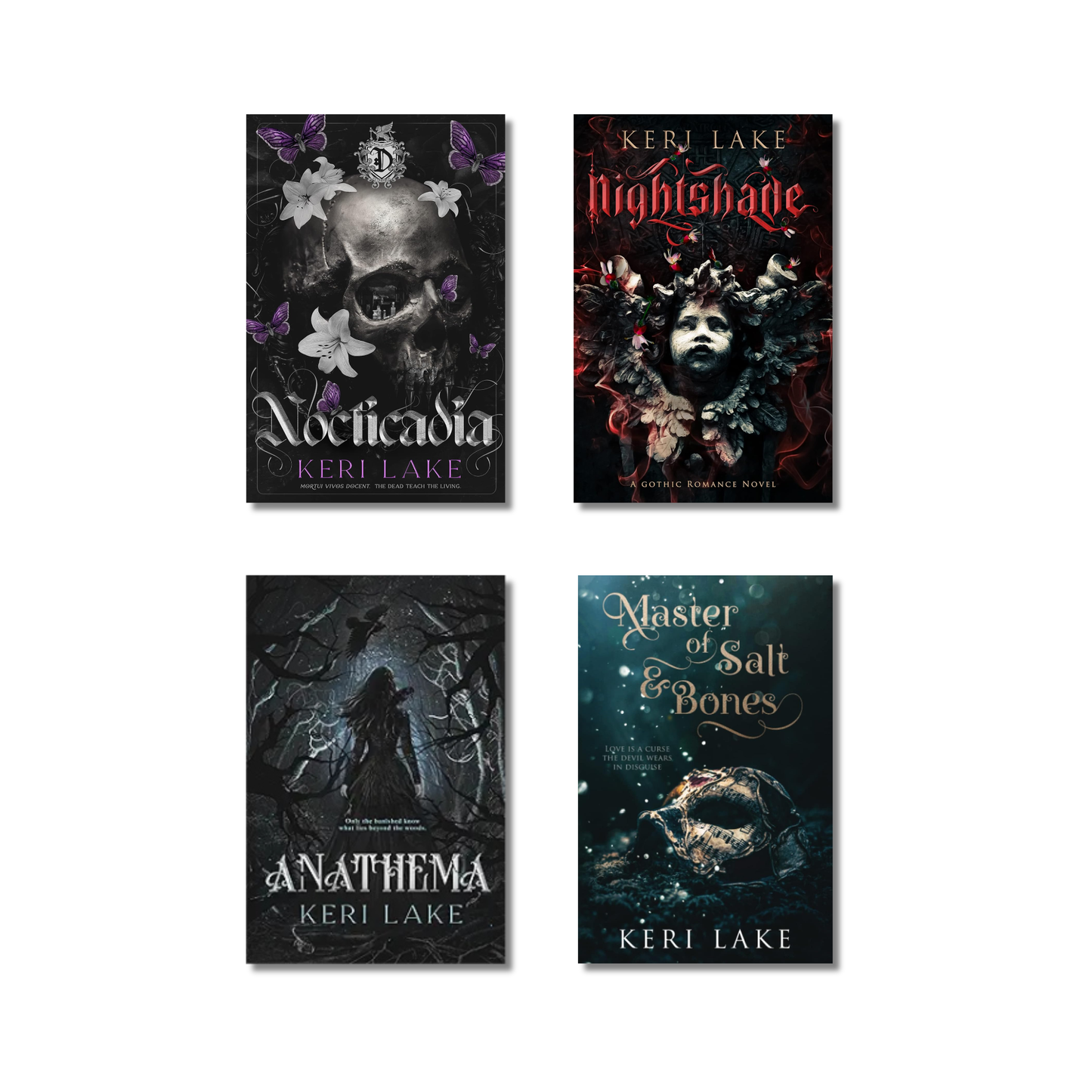 (Combo 4 Books) Nocticadia + Anathema + Nightshade + Master of Salt & Bones By Keri Lake (Paperback)