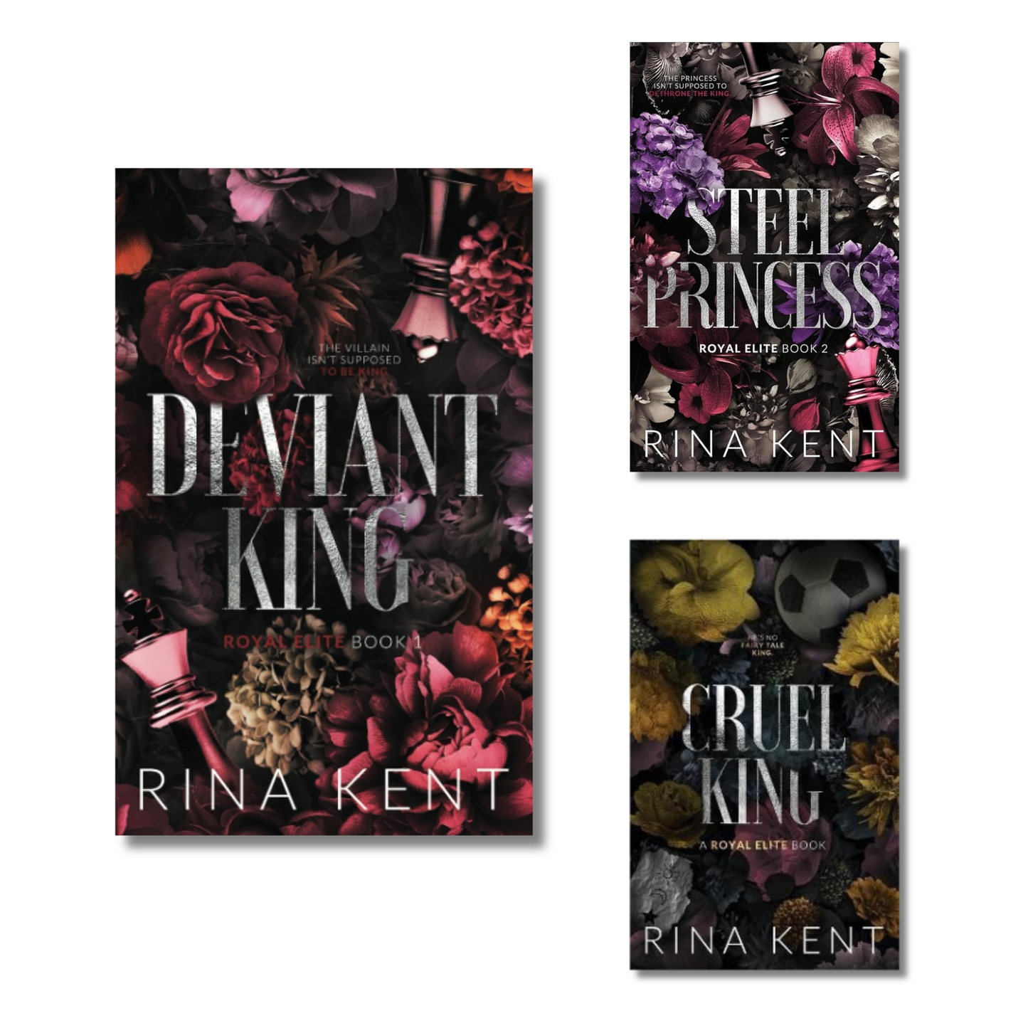 (Combo 3 Book) Deviant King + Steel Princess + Cruel King By Rina Kent (Paperback)