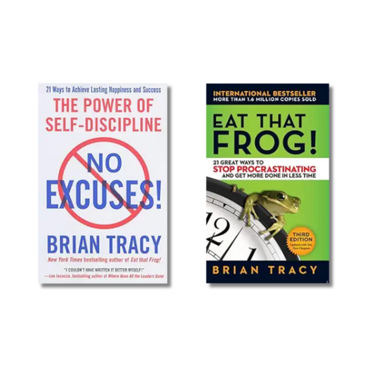 (Combo 2 Books) No Excuses + Eat That Frog By Brian Tracy (Paperback)