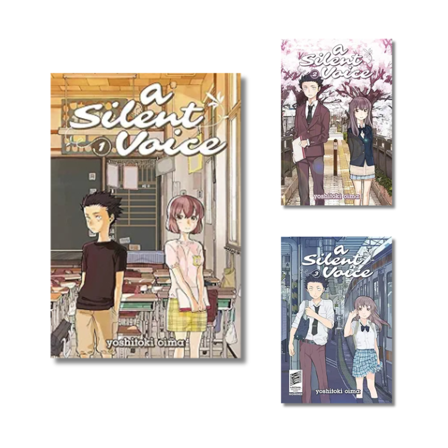 (Combo) A Silent Voice Vol. 1 + 2 + 3 By Yoshitoki Oima (Paperback)