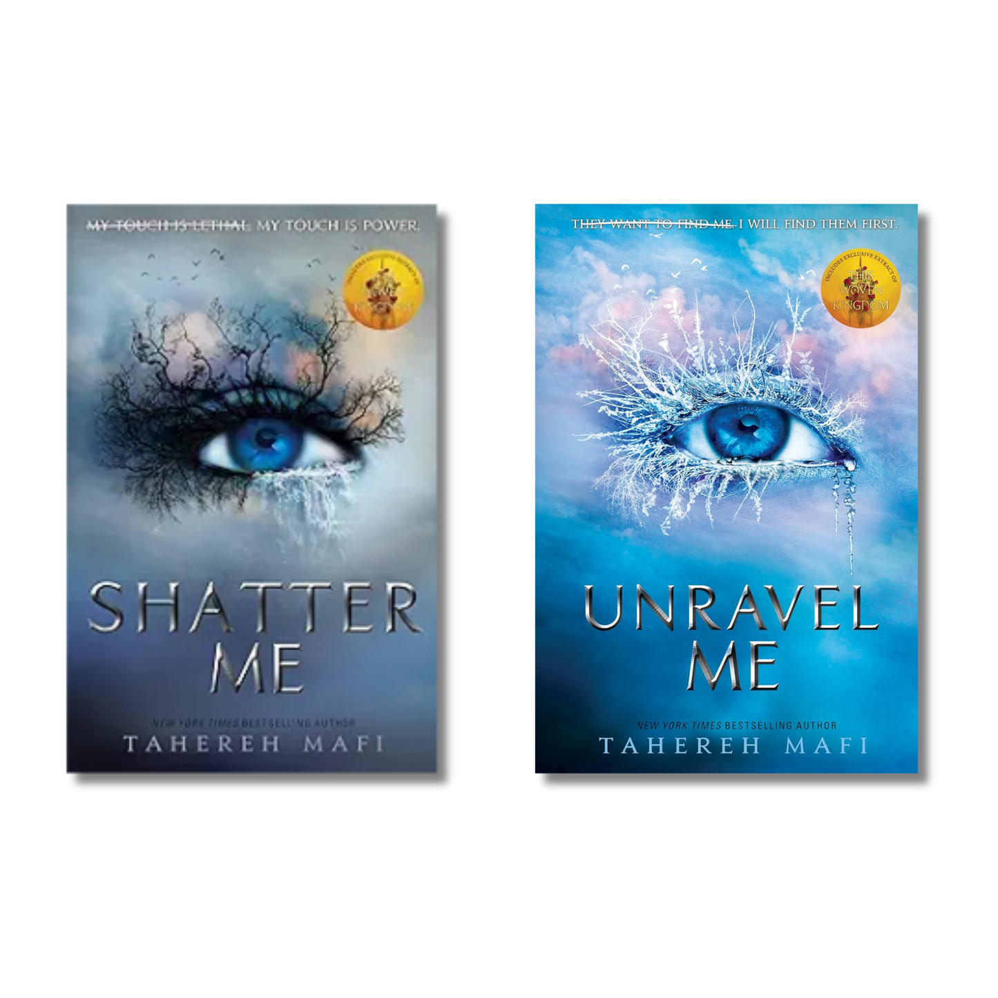 (Combo 2 Book) Shatter Me + Unravel Me By Tahereh Mafi (Paperback)