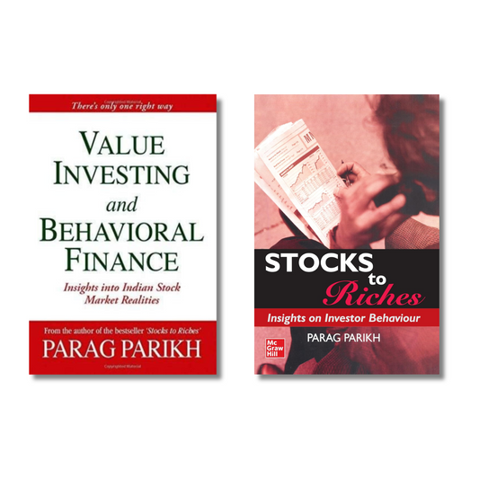 (Combo 2 Book) Value Investing & Behavioral Finance + Stocks To Riches By Parag Parikh (Paperback)