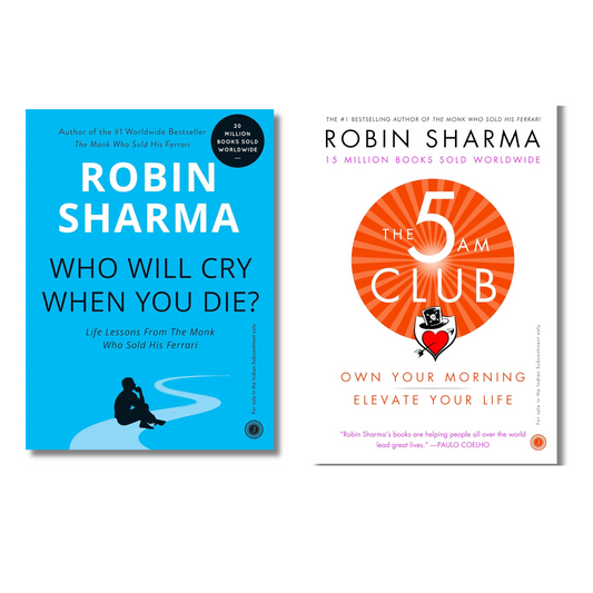 (Combo 2 Book) Who will cry when you die and The 5 AM CLUB By Robin Sharma (Paperback)