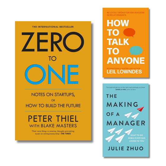 (Combo 3 Book) Zero to one, The making of a manager, How to talk to anyone (Paperback)
