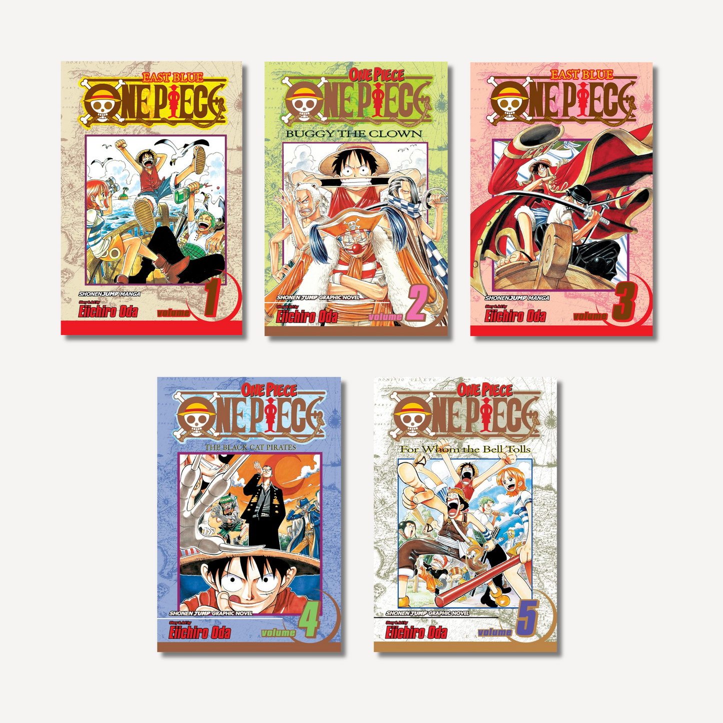 One Piece Combo Vol. 1 To 5 By Eiichiro Oda (Paperback)