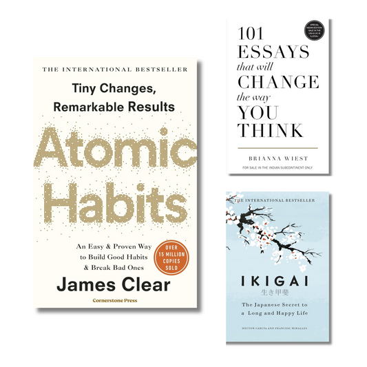 (Comco 3 Book) Atomic Habits, Ikigai and 101 essays that will change the way you think (Paperback)