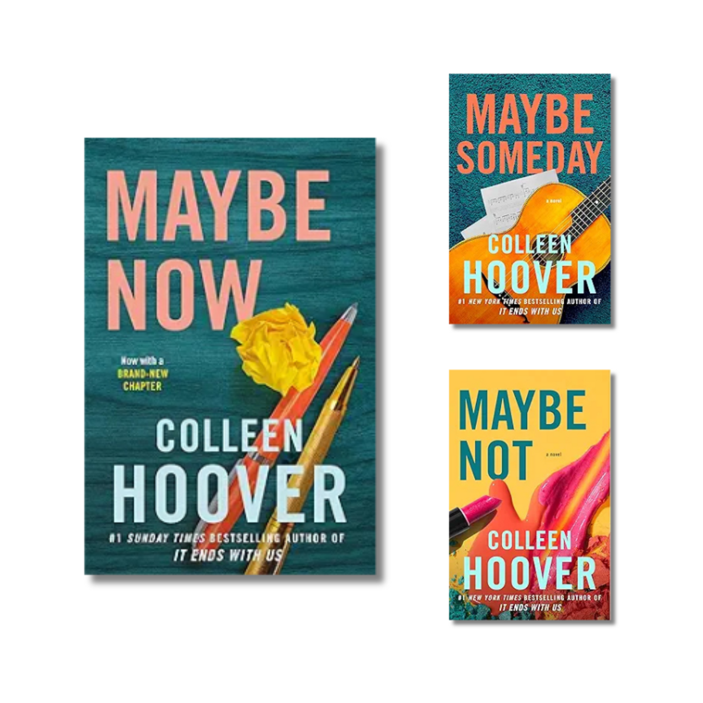 (Combo 2 Book) Maybe Now + Maybe Someday + Maybe Not By Colleen Hoover (Paperback)