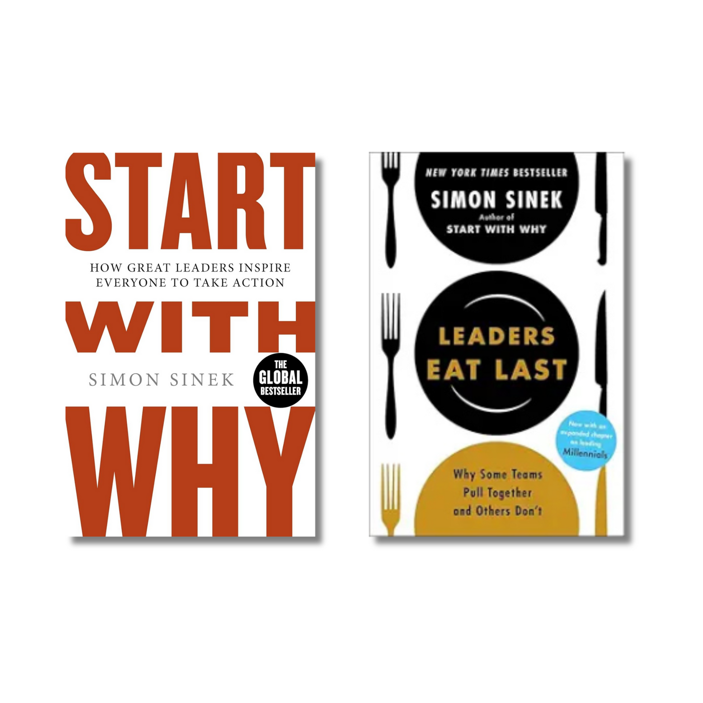 (Combo 2 Book) Leaders Eat Last + Start With Why By Simon Sinek (Paperback)