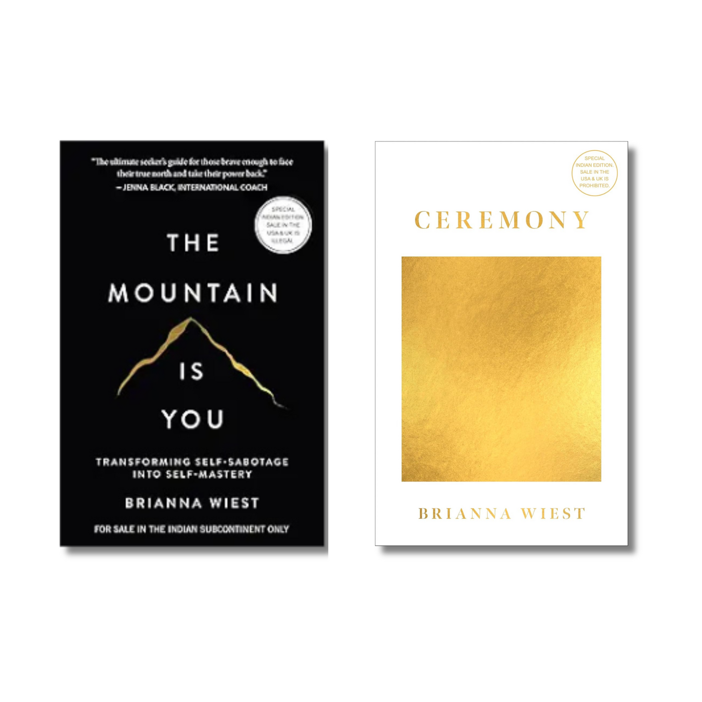 (Combo 2 Book) The Mountain is You by Brianna Wiest + Ceremony By Brianna Wiest (Paperback)