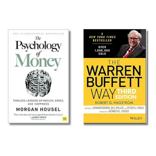 (Combo 2 Book) Psychology of Money + The Warren Buffett Way (Paperback)