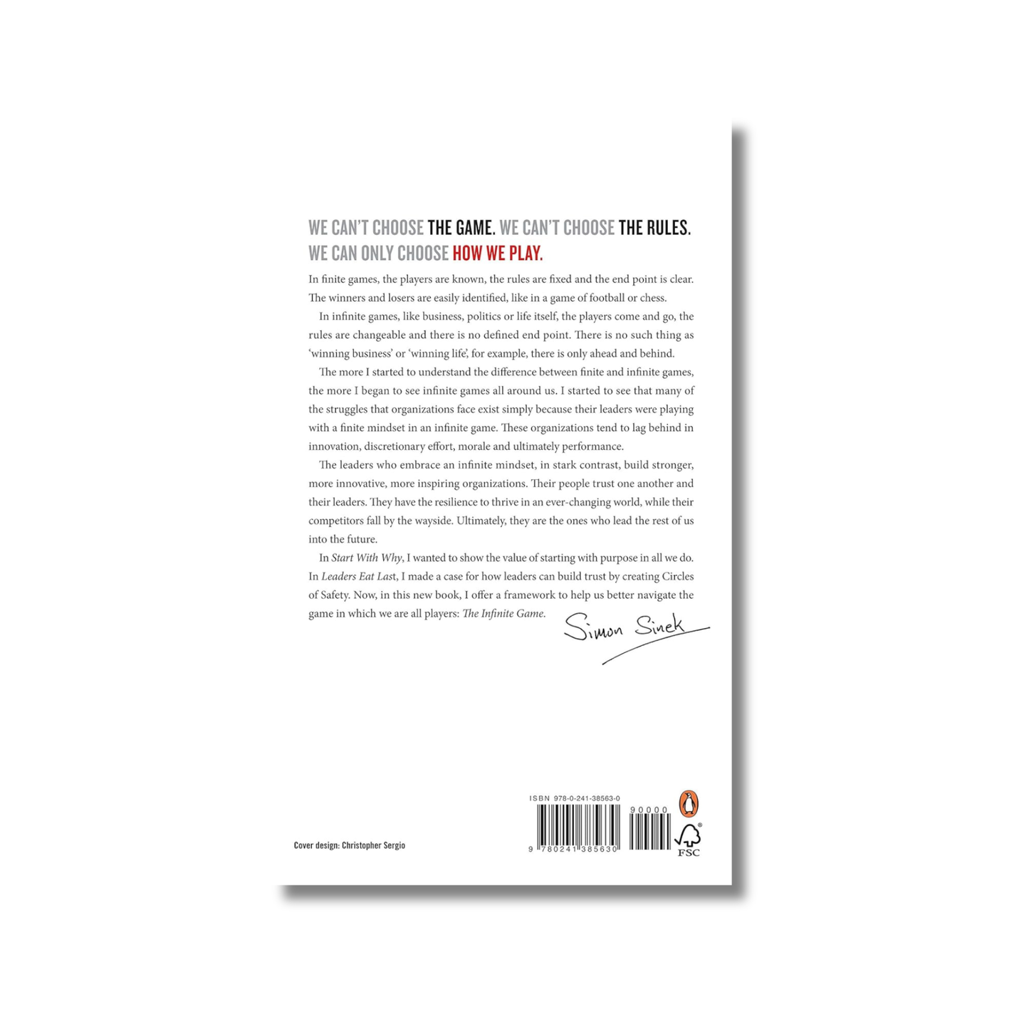 The Infinite Game By Simon Sinek (Paperback)