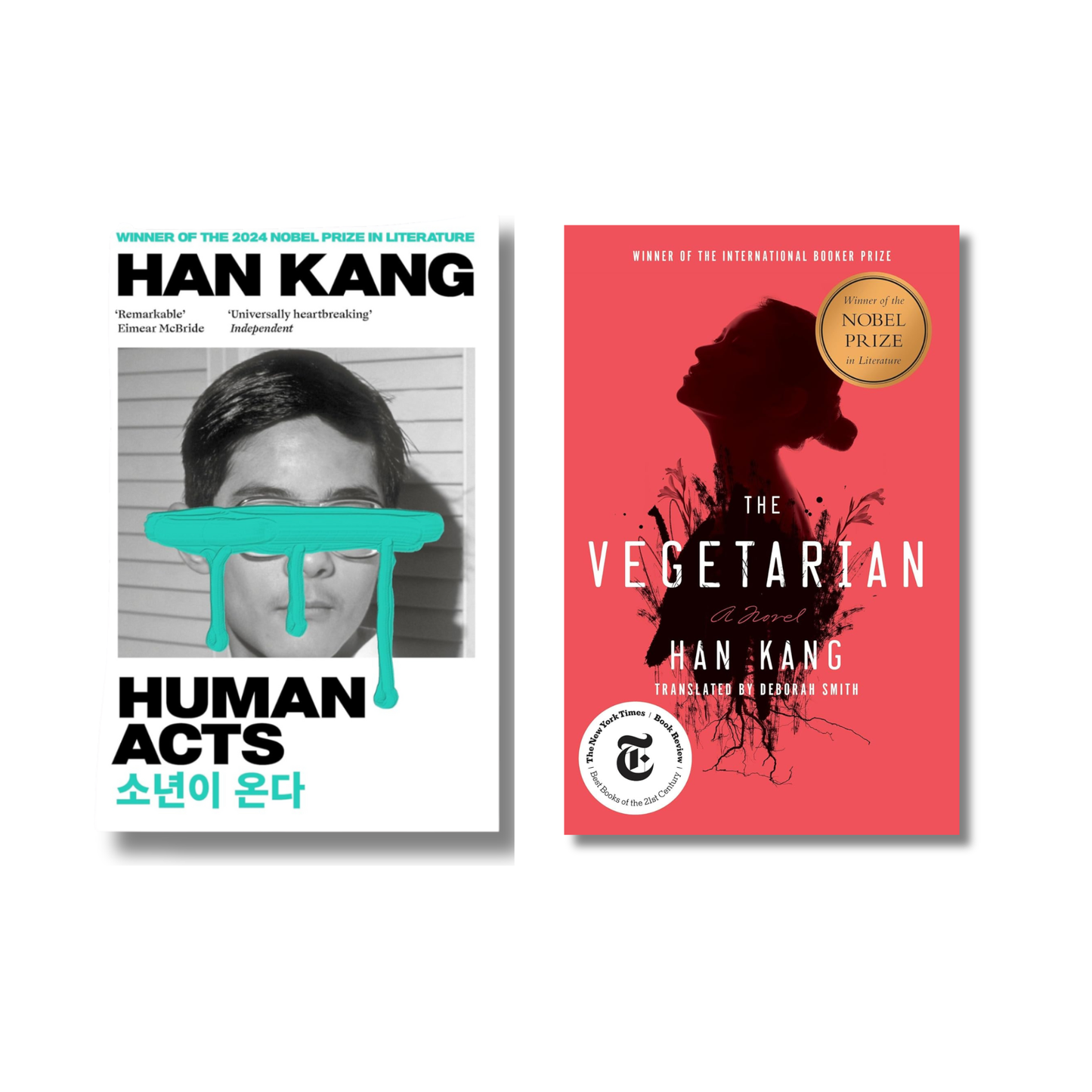 (Combo 2 Books) The Vegetarian + Human Act By Han Kang (Paperback)